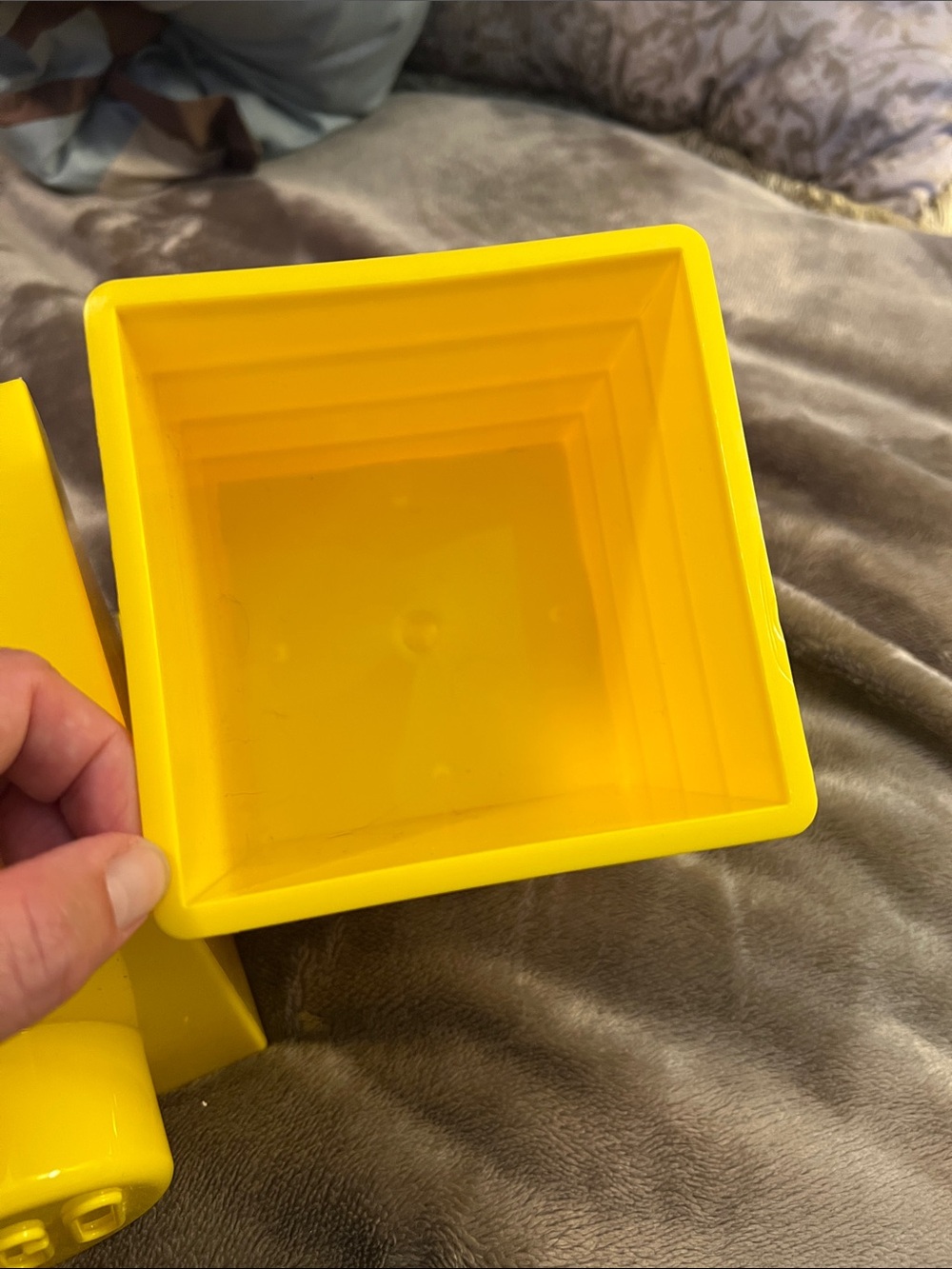 LEGO Bright Yellow Stackable Brick Storage Container - Picture 3 of 3